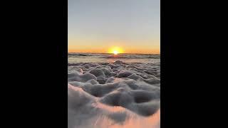 Sea Foam Coming to the Seashore "No Copyright" HD 4K