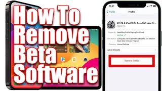 How To Remove Beta Software From iPhone and iPad