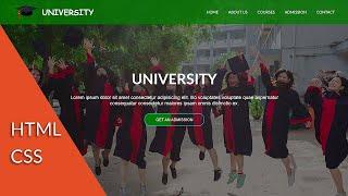 How to make a website for university using html and css in bangla tutorials for beginners