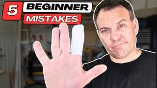 AVOID these 5 common BEGINNER woodworking MISTAKES