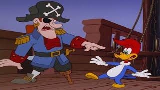 The Haunted Pirate Ship | 1 Hour of 90s Cartoons | Woody Woodpecker