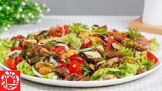 There is not much! Amazing Salad with Mussels