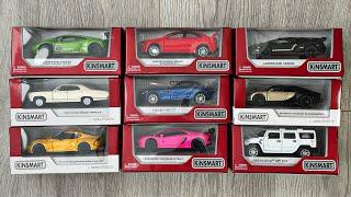 Unboxing Kinsmart Diecast Cars And Review In Hands - Bugatti, Lamborghini, Toyota, Mercedes-Benz