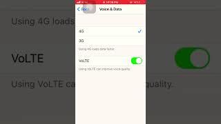 How to select 3G/4G Network  apple iPhone #Shorts#