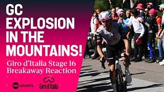 Giro d'Italia Stage 16 REACTION: Giro GC Explosion In The Mountains! 