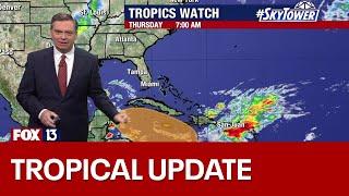 Tropical disturbance in Caribbean could develop by next week