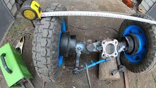 Міні трактор.Частина11.Новий передній міст.Minitractor. Part 11. minitractor front axle.