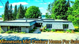 Minnesota Waterfront Homes For Sale | 1.1 acres | Mid Century Minnesota Lakefront Homes For Sale