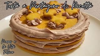 Torta a pentagono di Ricotta con un tocco di Confettura