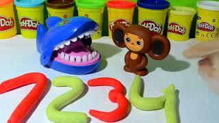 Веселая школа с плей до play doh развивающее видео для детей, учим английский с чебурашкой