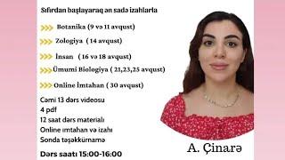 Cinara muellim ile Biologiya canlı yayım edir!