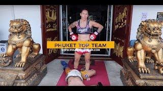 Cris Cyborg Crazy Extreme Muay Thai Pad work training Phuket Top Team