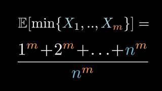 The average minimum = The sum of powers