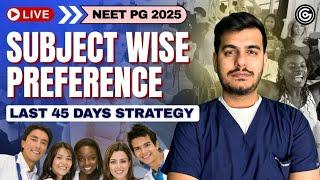 How to Crack NEET PG in Last 45 Days l Subject-Wise Preference | What to Study First & GT Plan!