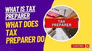 What Is Tax Preparer What Does Tax Preparer Do || Earn Online || Tech Zain