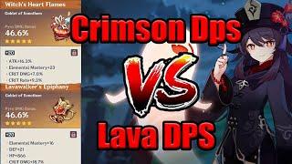 Hu Tao Crimson Witch vs Lavawalker Dps Comparison + Giveaway winners Announcement! | Genshin Impact