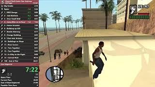 GTA San Andreas [All Tags (25 FPS)] Speedrun in 35:06