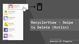 Android - Swipe to Delete RecyclerView Items with Kotlin (ItemTouchHelper) - Part 3 (German/Deutsch)