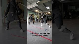 sword and buckler practice | Tramazzone #fencing #historicalfencing #swordandbuckler