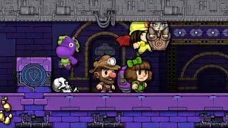 Spelunky 2 - Three Player Co-Op  run to 7-99! (Solanum Celeritas!)