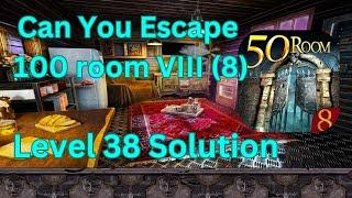 Can you escape the 100 room 8 Level 38 Solution