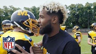 Odell Beckham Jr. Inspires the Munich Cowboys (German Football League) | OBJ Going Global | NFL