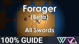 Forager (Beta) - 100% Guide: All Swords (Recipe Ingredients Materials)