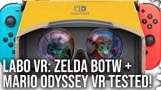 Switch Labo VR: Zelda Breath of the Wild + Mario Odyssey VR modes tested!