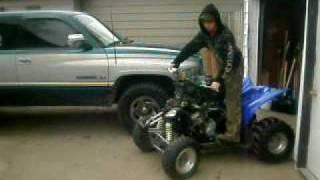 05 Raptor 350 with CBR 600 Motor 1st drive