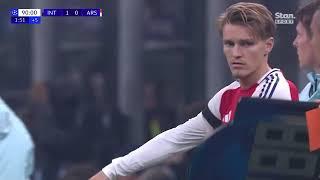 Crowd went "WILD" for Martin Odegaard's return - Inter Milan vs Arsenal (6/11/24)