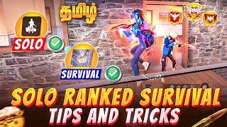 Solo Ranked Survival Tips & Tricks In Tamil  ||  Top 5 Placement In Solo Ranked | Free Fire Tamil