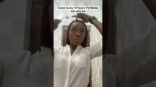 Come To My 10 hours TV/Media Job With Me . A day in the life vlog #grwm #grwmforwork #shorts