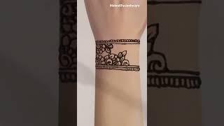 easy beautiful wrist mehndi design #shorts