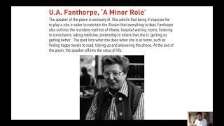 U.A. Fanthorpe - A Minor Role: Analysis