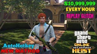 Cayo Perico Replay Glitch AHK | Fast Money Glitch in GTA 5 EVERY HOUR $8,000,000+