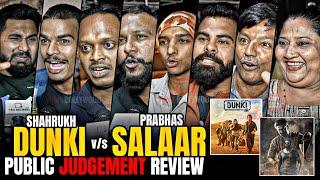 Dunki vs Salaar and Shahrukh vs Prabhas CLASH | Public Judgement and CRAZIEST Review Ever