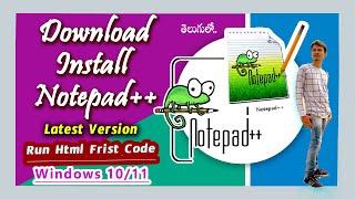 How to Download and Install Notepad++ in Windows 10 ll 11 Latest 2024