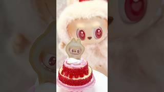 I made a cake for DADA!! #shorts #miniverse #minis #minifood #popmart #labubu