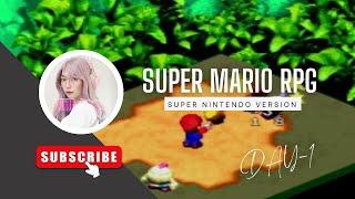 Gaming Milkitty playing Super Mario RPG (Super Nintendo) Day-1