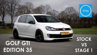 VW GOLF 6 EDITION 35 STOCK VS STAGE 1 | 0-100 | DRAGY