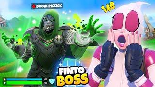 MI FINGO IL VERO DOOM COME BOSS su FORTNITE MARVEL Capitolo 5