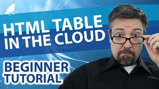 9: FAST HTML TABLES IN THE CLOUD By Following An Easy Pattern TABLE, COLGROUP, THEAD, TBODY, TR, TD