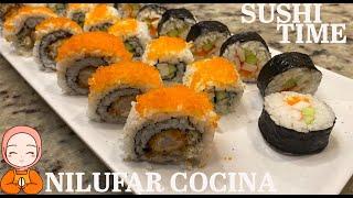 Как приготовить простые и вкусные суши  -Restoran Usulda Mazzali Sushi/ Yummy Sushi Roll recipe