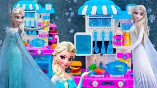 8 Minutes Satisfying with Unboxing Cute Frozen Elsa Kitchen Playset, Disney tweeto ASMR TOYS