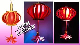 How to Make a Chinese Paper Lantern / Lantern Making with Paper / Paper Craft