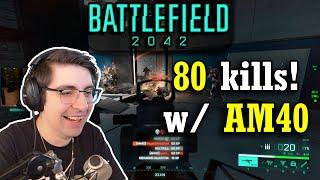 Shroud gets 80 kills with the AM40 - Full gameplay | Battlefield 2042