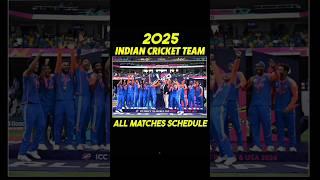 Indian Men's Cricket Schedule 2025