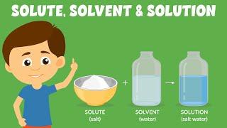 Solute, solvent and solution | What is a Solution? | Science Video for Kids