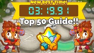 Btd6 Race “Quick Support” in 3:19.91 Top 50 Guide Without Farm!!