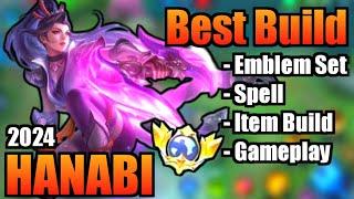 HANABI BEST BUILD 2024 | TOP 1 GLOBAL HANABI BUILD | HANABI - MOBILE LEGENDS | MLBB